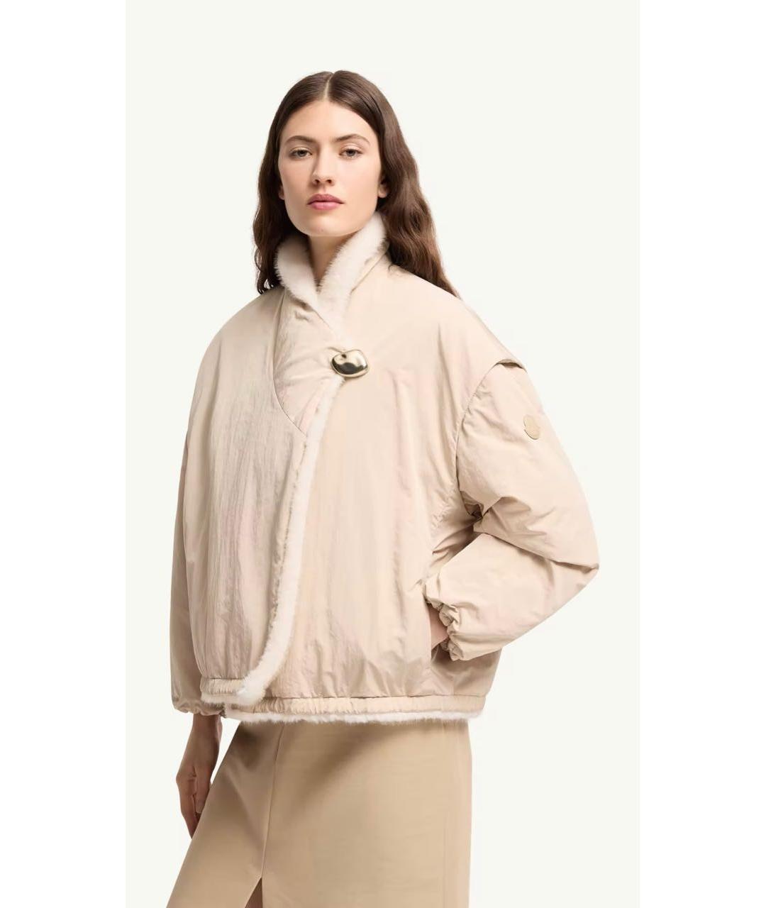 MONCLER Бежевая куртка, фото 6