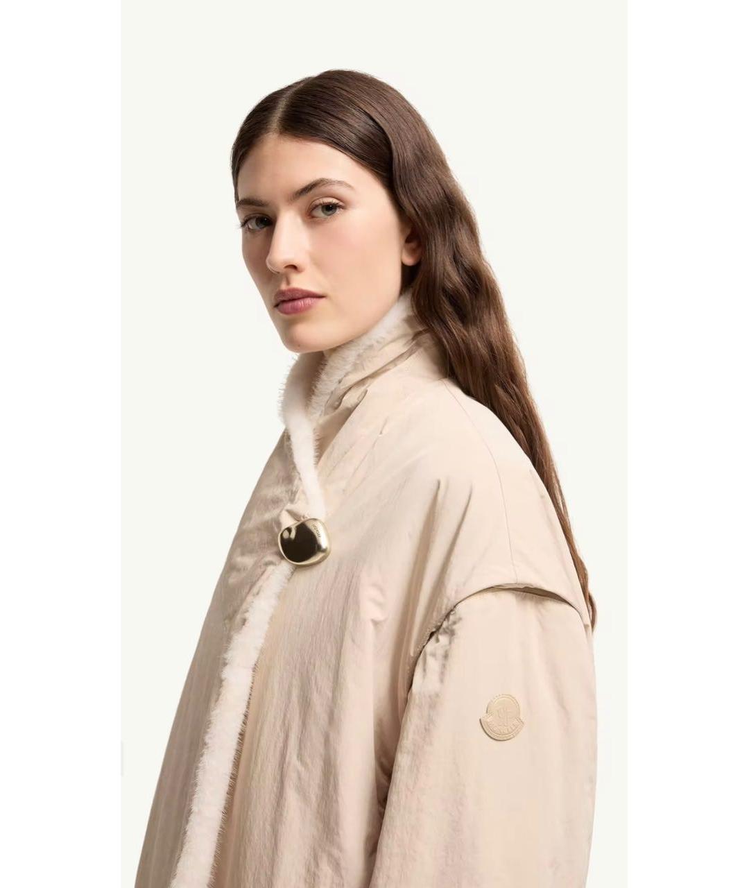 MONCLER Бежевая куртка, фото 4