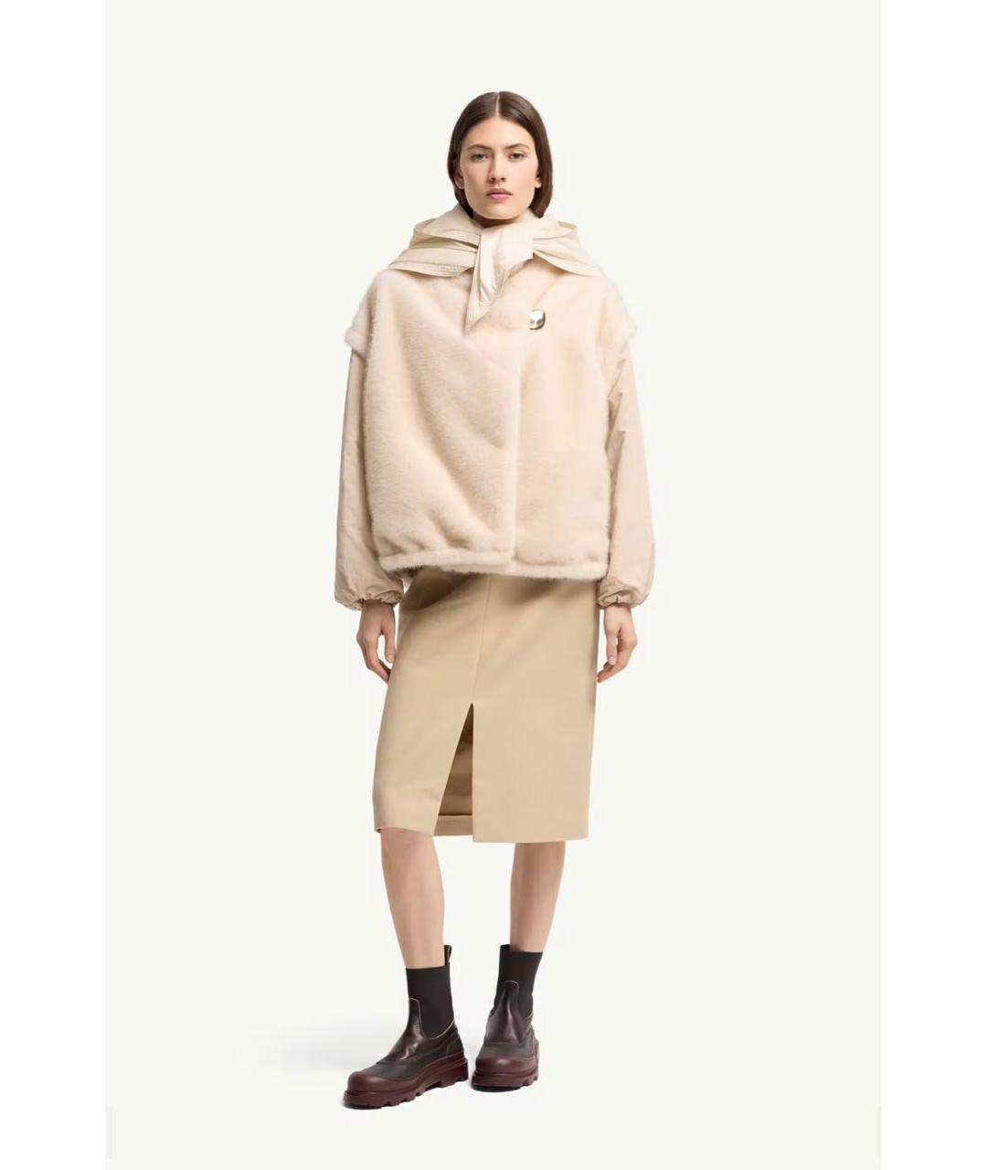 MONCLER Бежевая куртка, фото 3