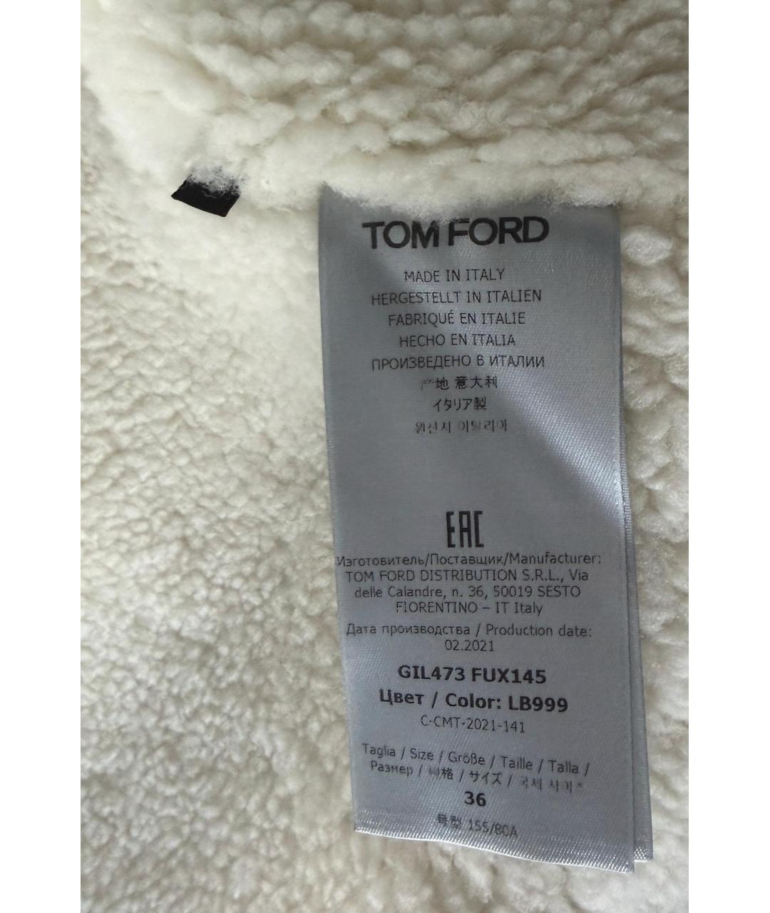 TOM FORD Черная кожаная куртка, фото 6