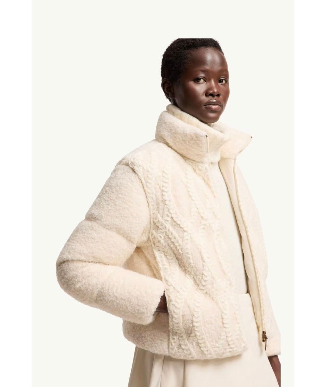 MONCLER Белая куртка, фото 6
