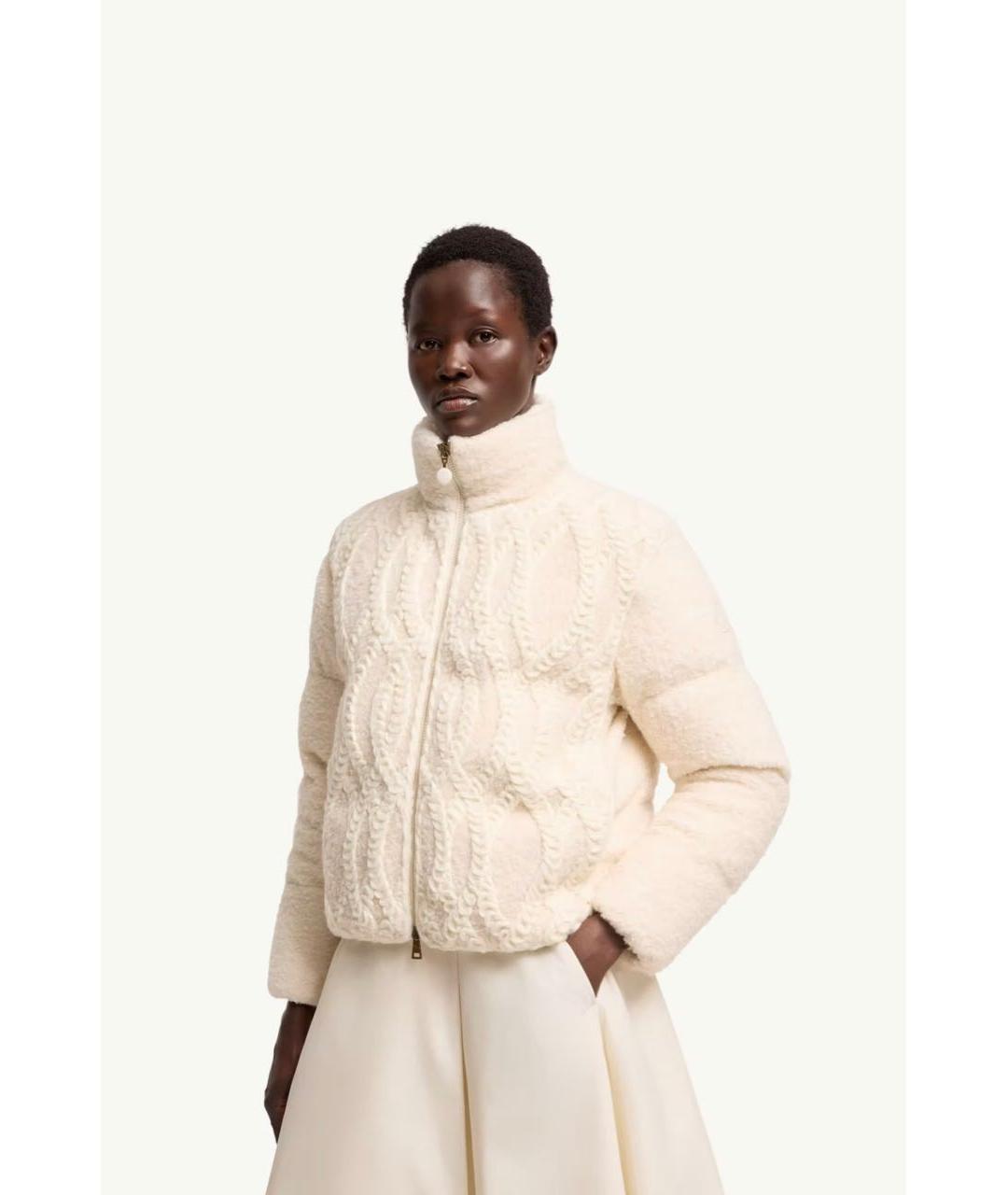 MONCLER Белая куртка, фото 4