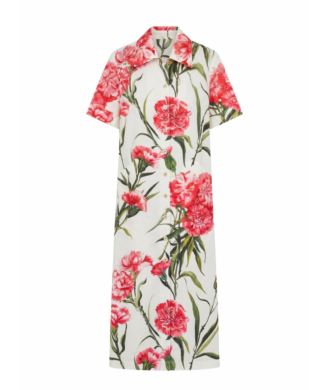 DOLCE&GABBANA Мульти хлопковое платье, фото 1