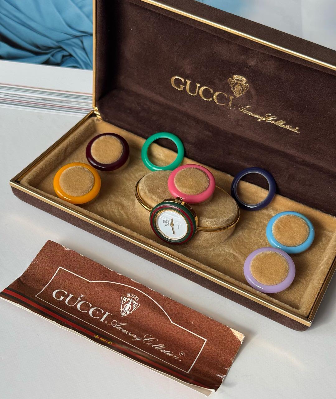 GUCCI Золотые позолоченные часы, фото 2