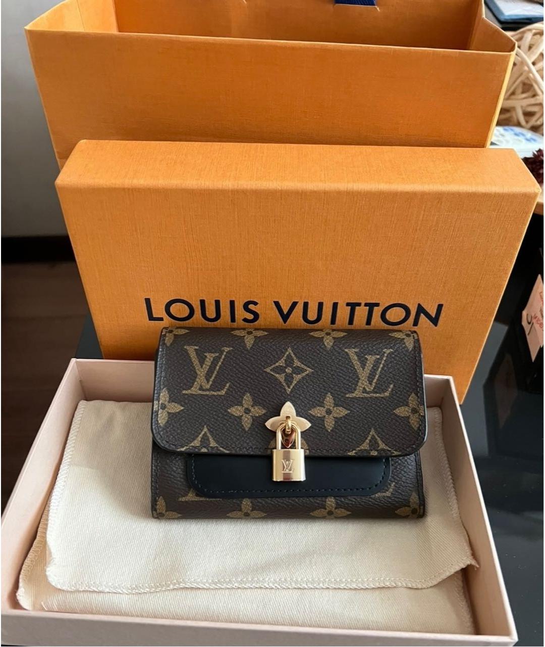 LOUIS VUITTON Коричневый кошелек, фото 5