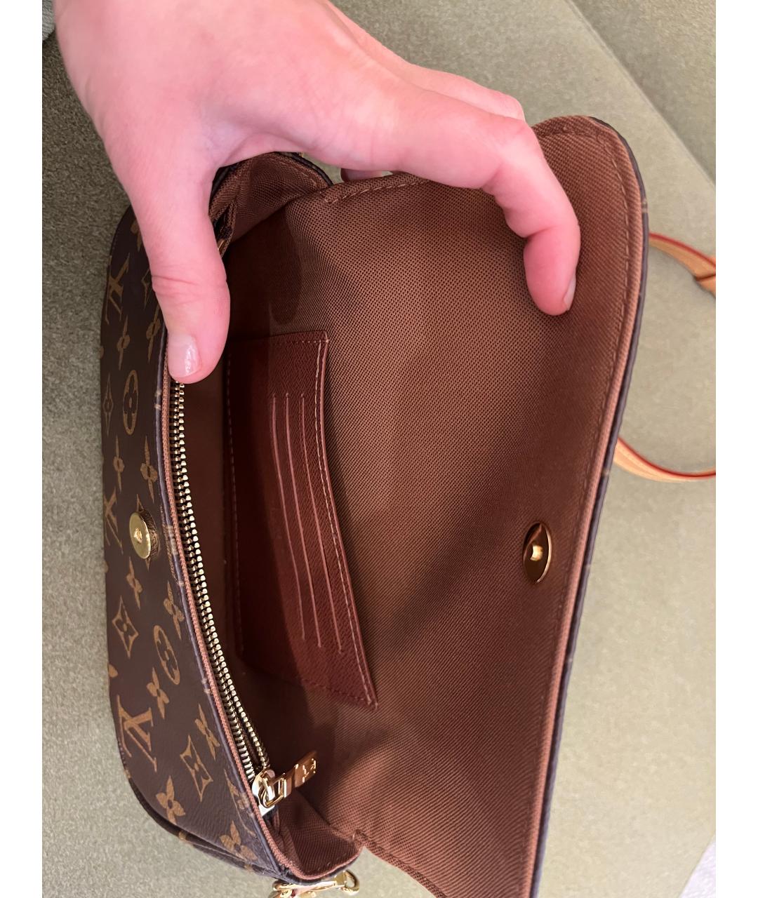 LOUIS VUITTON Коричневый кошелек, фото 4