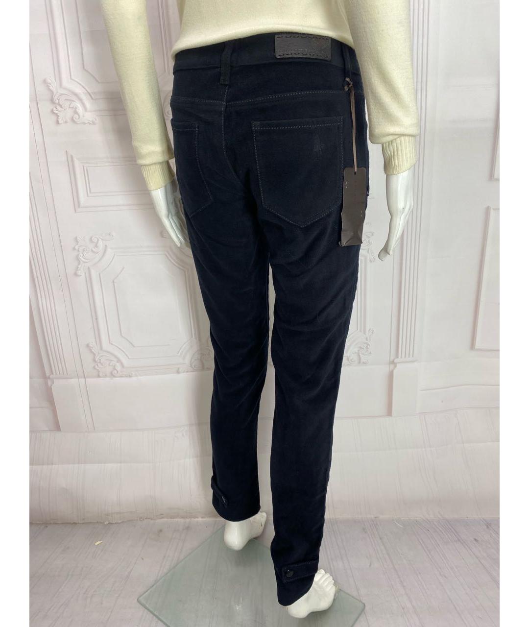 ERMANNO SCERVINO Черные вискозные прямые брюки, фото 6