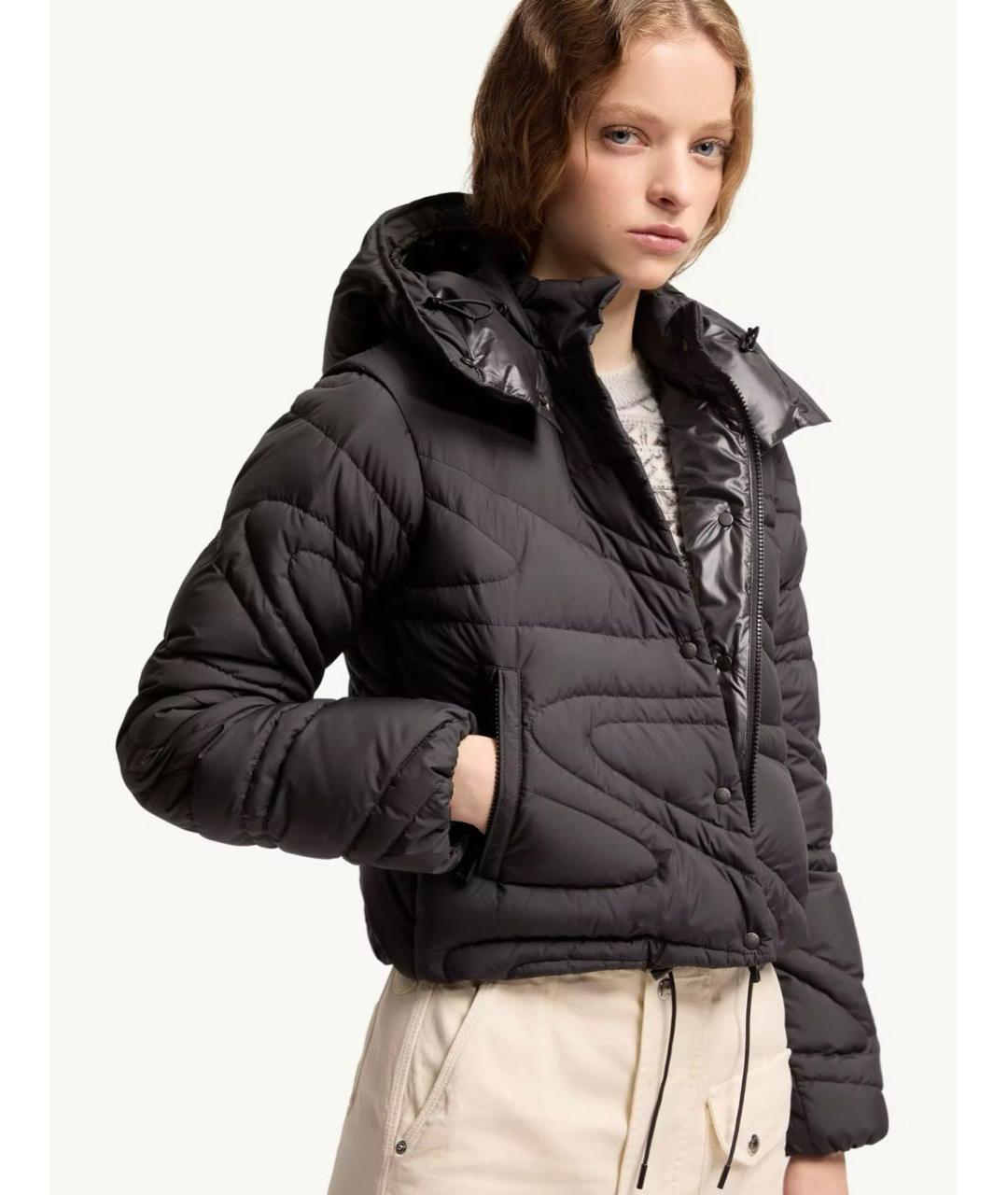 MONCLER Черная куртка, фото 4