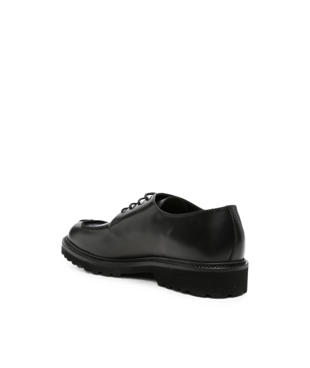 COMMON PROJECTS Черные кожаные низкие ботинки, фото 4
