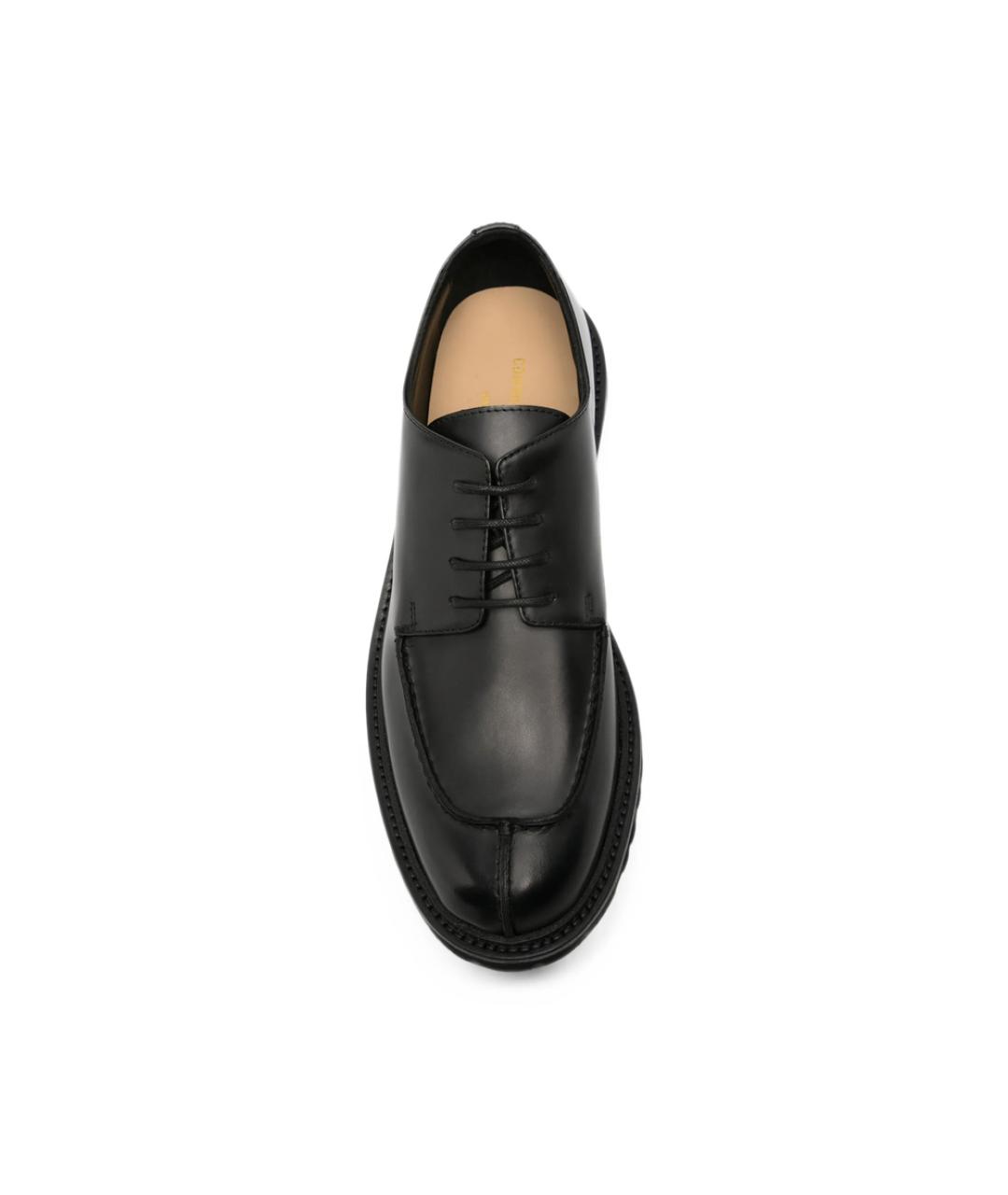 COMMON PROJECTS Черные кожаные низкие ботинки, фото 2