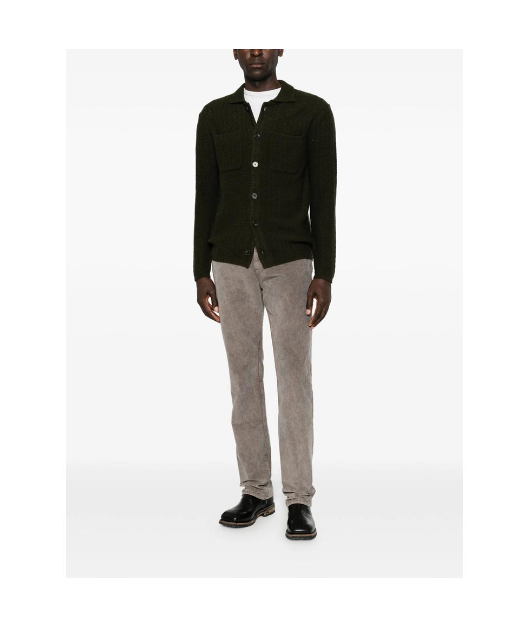 7 FOR ALL MANKIND Серые хлопковые повседневные брюки, фото 2