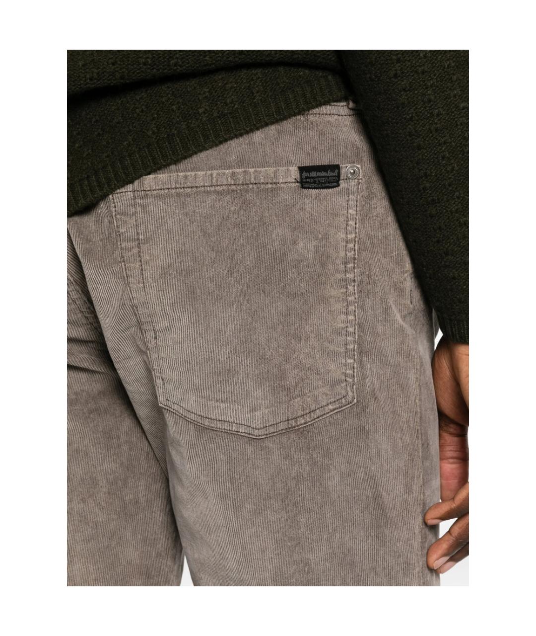 7 FOR ALL MANKIND Серые хлопковые повседневные брюки, фото 3
