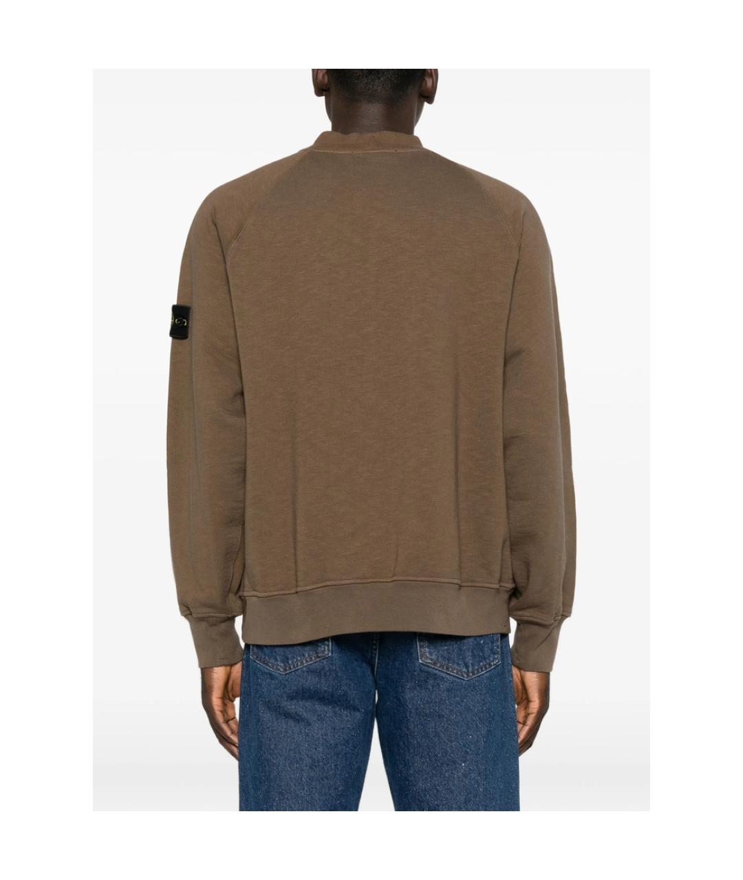 STONE ISLAND Коричневый джемпер / свитер, фото 5