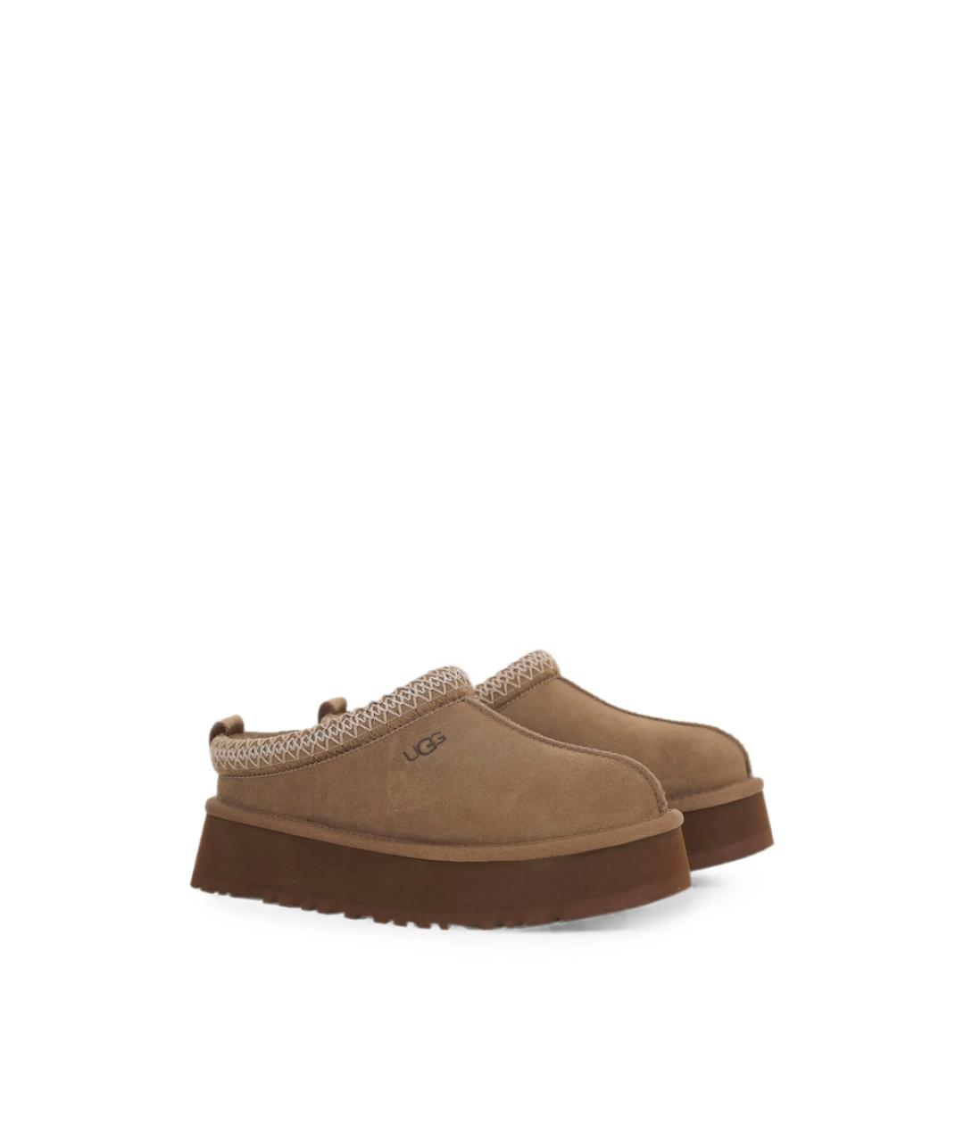 UGG Коричневые замшевые сабо, фото 4