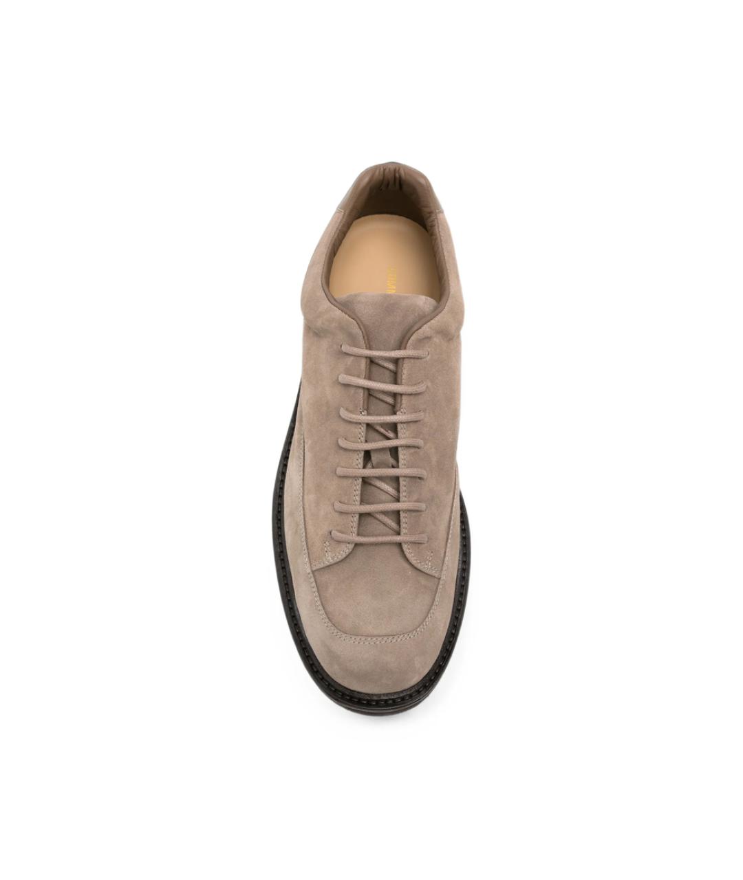 COMMON PROJECTS Бежевые замшевые низкие ботинки, фото 4