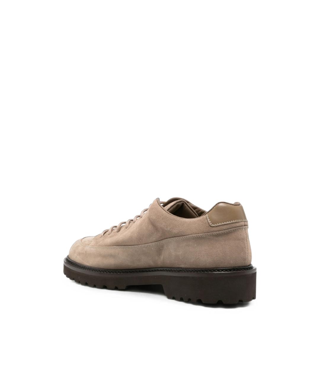 COMMON PROJECTS Бежевые замшевые низкие ботинки, фото 2