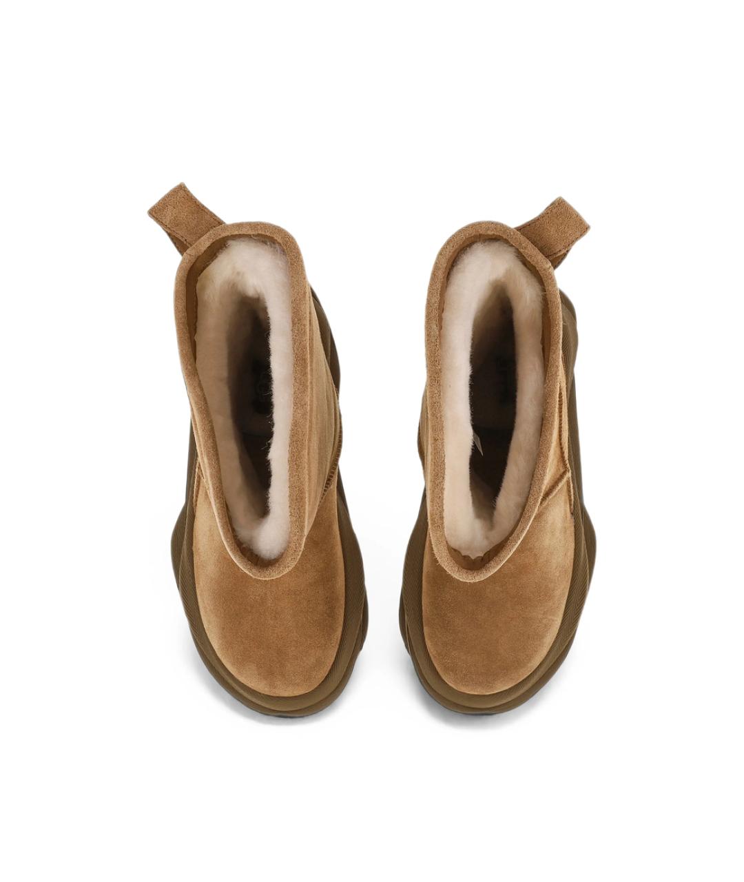 UGG Коричневые замшевые высокие ботинки, фото 6