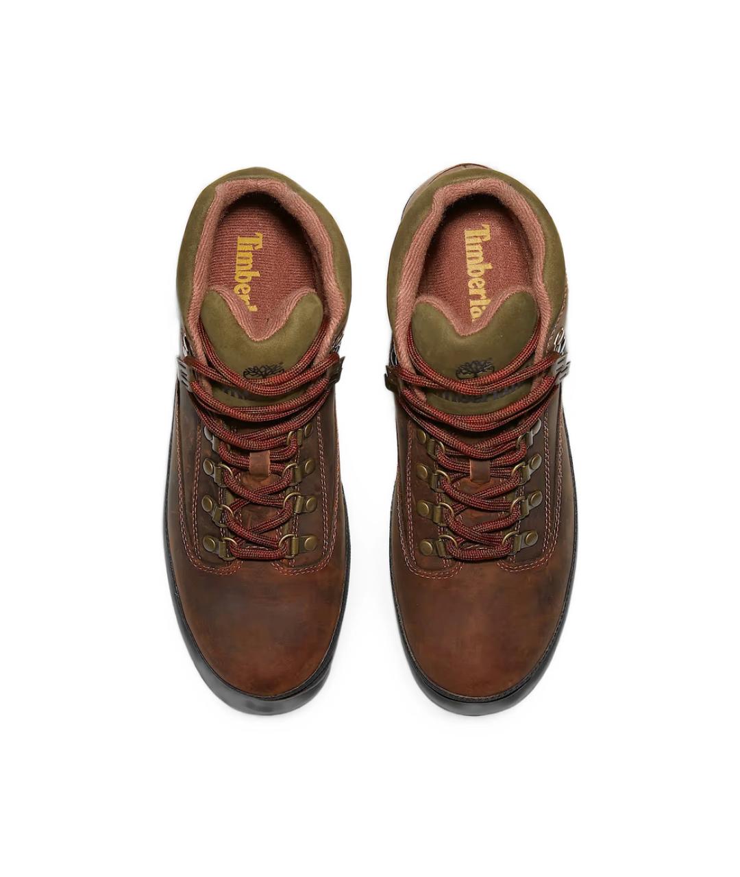 TIMBERLAND Коричневые кожаные низкие кроссовки / кеды, фото 4
