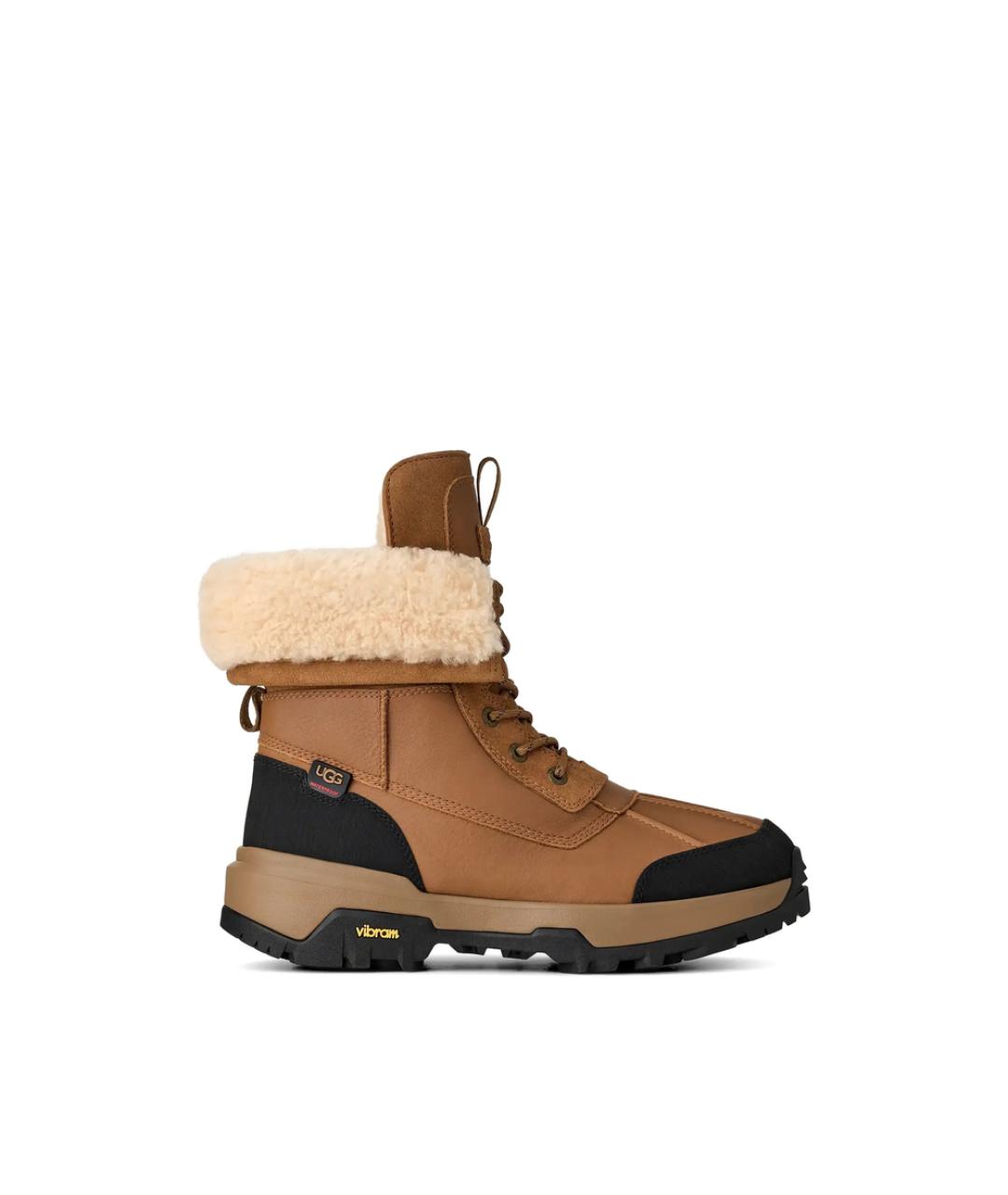 UGG Коричневые кожаные высокие ботинки, фото 3