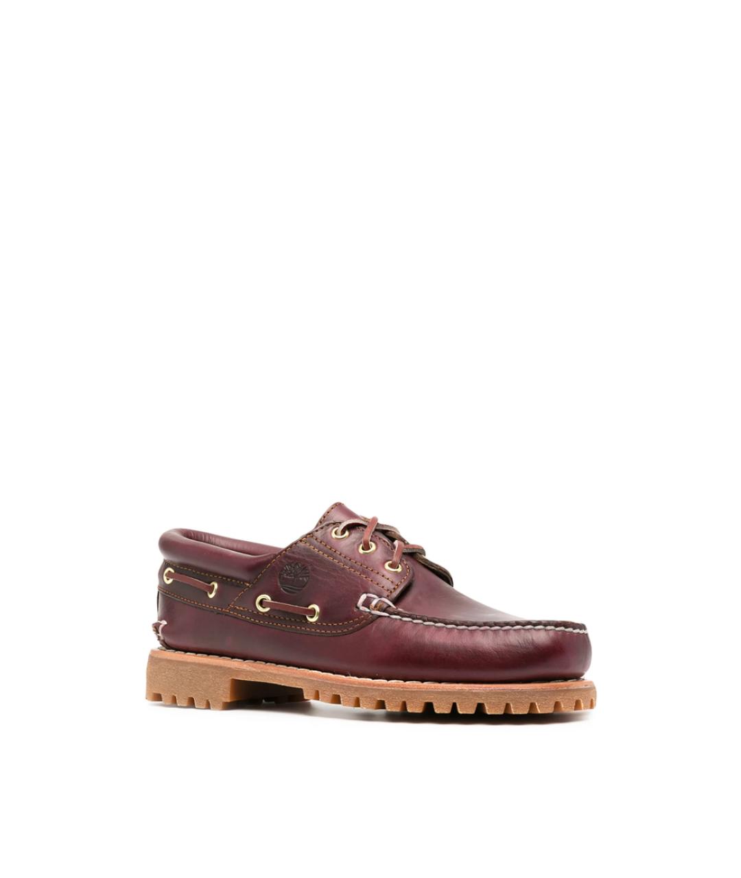 TIMBERLAND Бордовые кожаные лоферы, фото 2