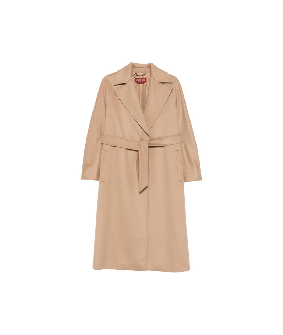 MAX MARA STUDIO Бежевое кашемировое пальто, фото 6