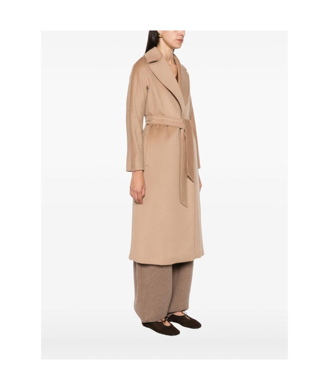 MAX MARA STUDIO Бежевое кашемировое пальто, фото 3