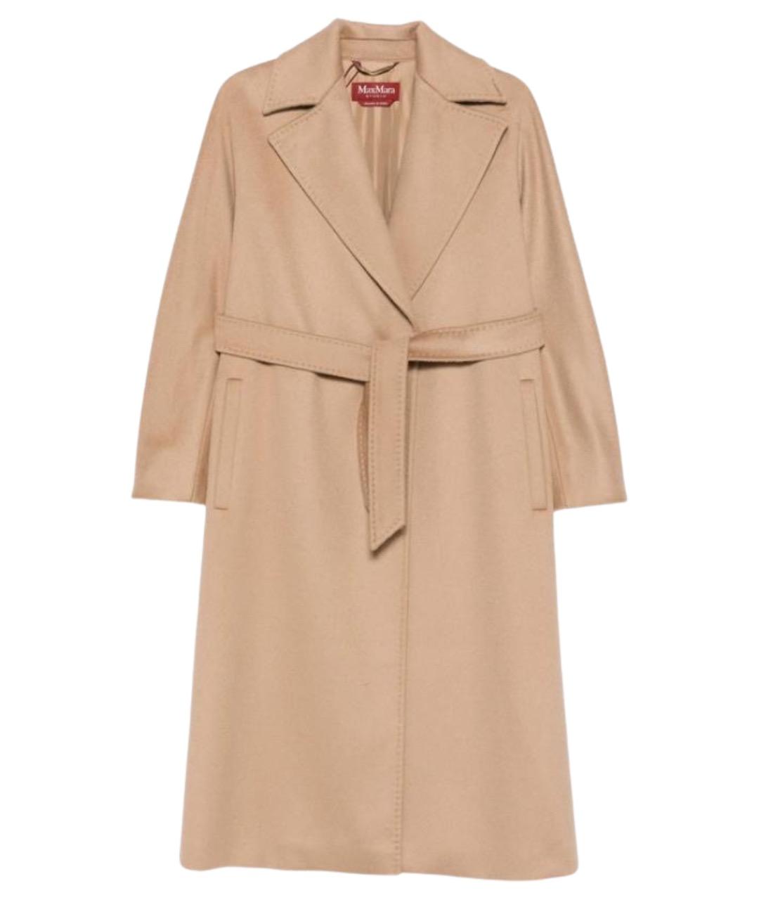 MAX MARA STUDIO Бежевое кашемировое пальто, фото 1