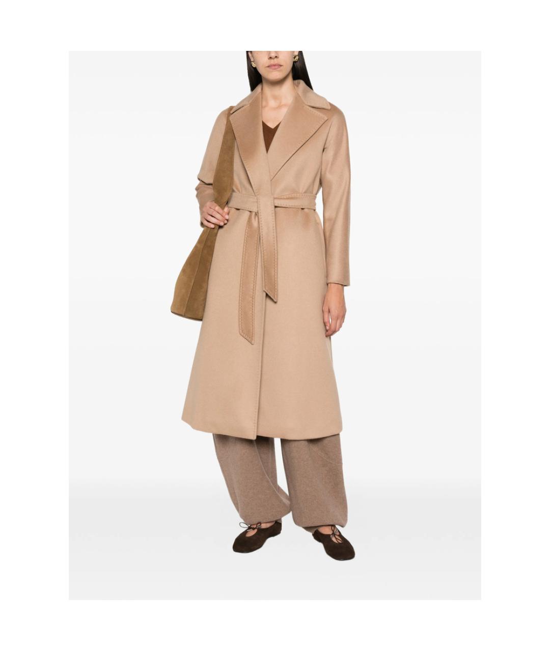 MAX MARA STUDIO Бежевое кашемировое пальто, фото 2