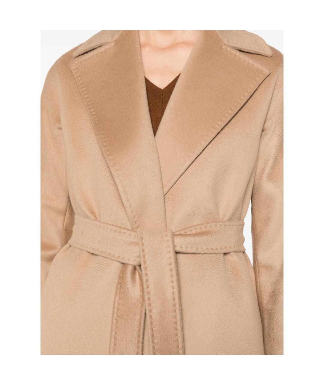 MAX MARA STUDIO Бежевое кашемировое пальто, фото 4