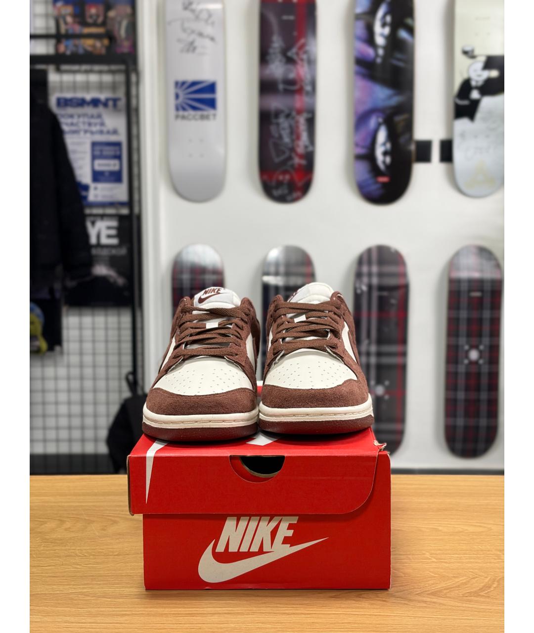 NIKE Коричневые замшевые кроссовки, фото 2
