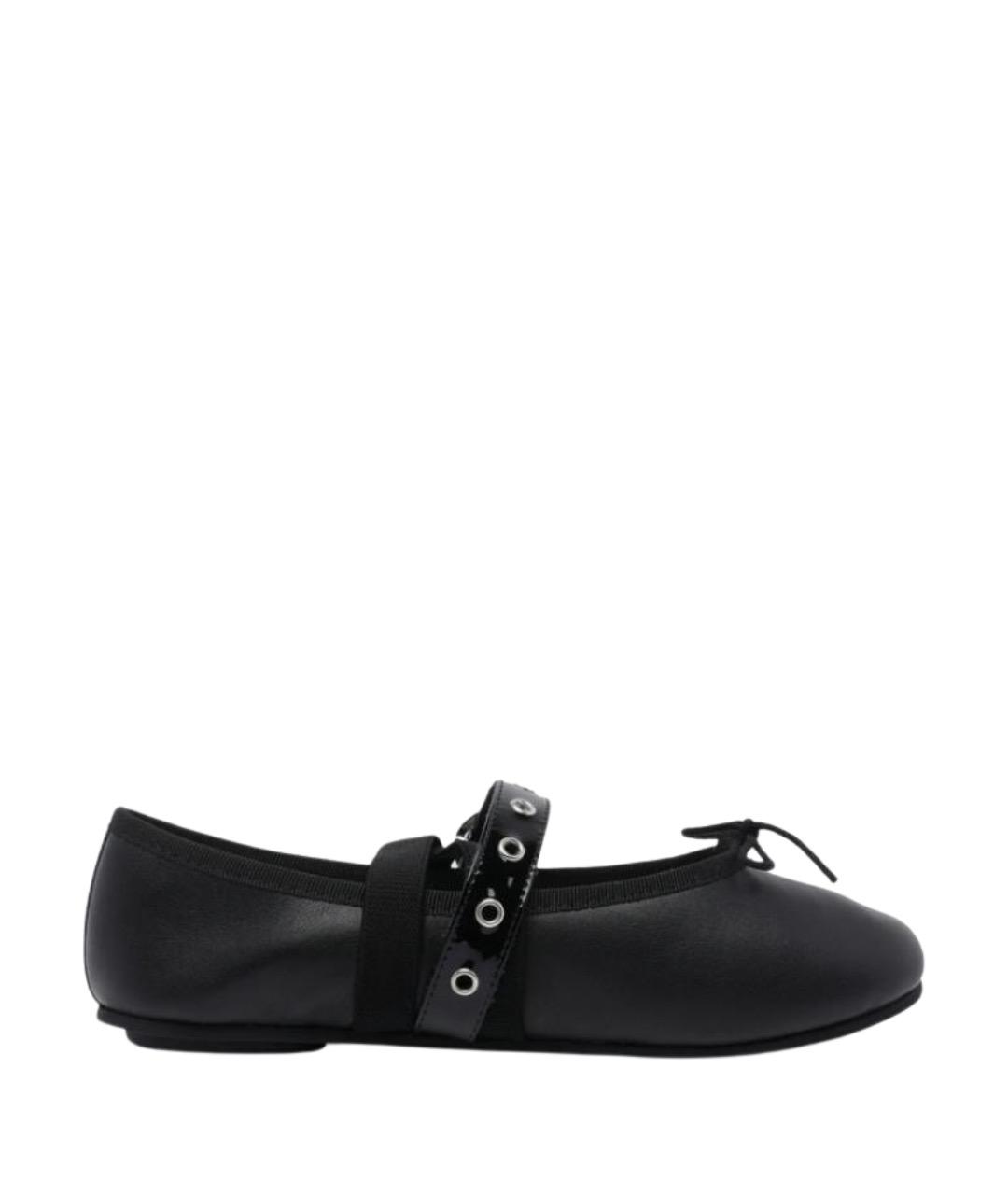 REPETTO Черные кожаные балетки, фото 1