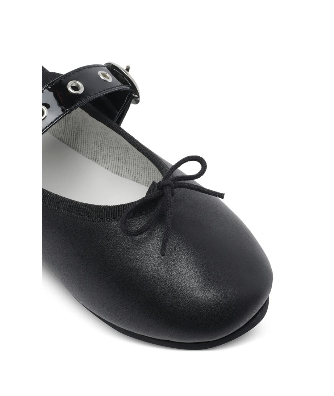 REPETTO Черные кожаные балетки, фото 4