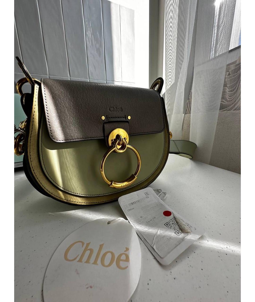 CHLOE Синяя кожаная сумка через плечо, фото 6
