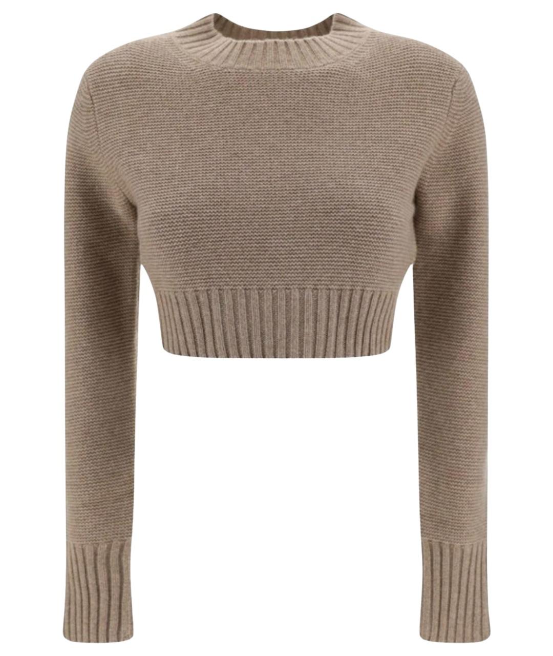 MAX MARA Бежевый шерстяной джемпер / свитер, фото 1