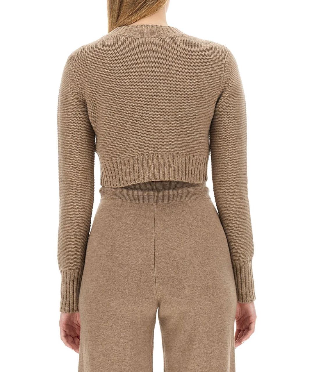MAX MARA Бежевый шерстяной джемпер / свитер, фото 8