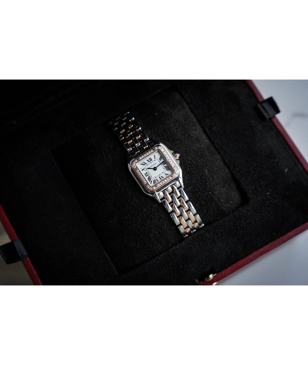 CARTIER Белые часы из розового золота, фото 2