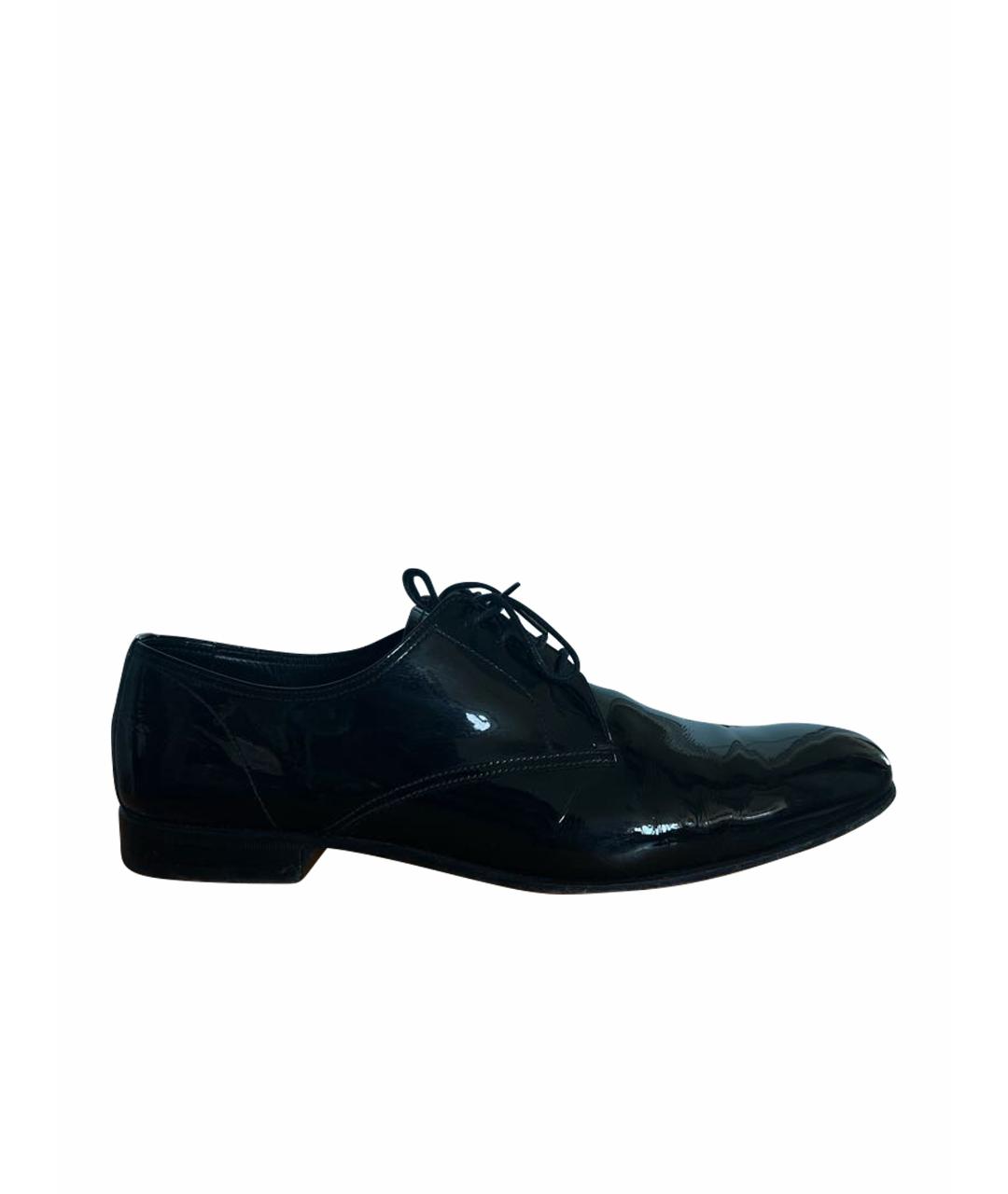 PRADA Черные туфли из лакированной кожи, фото 1