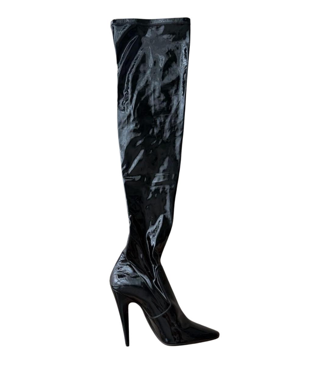 SAINT LAURENT Черные ботфорты, фото 1