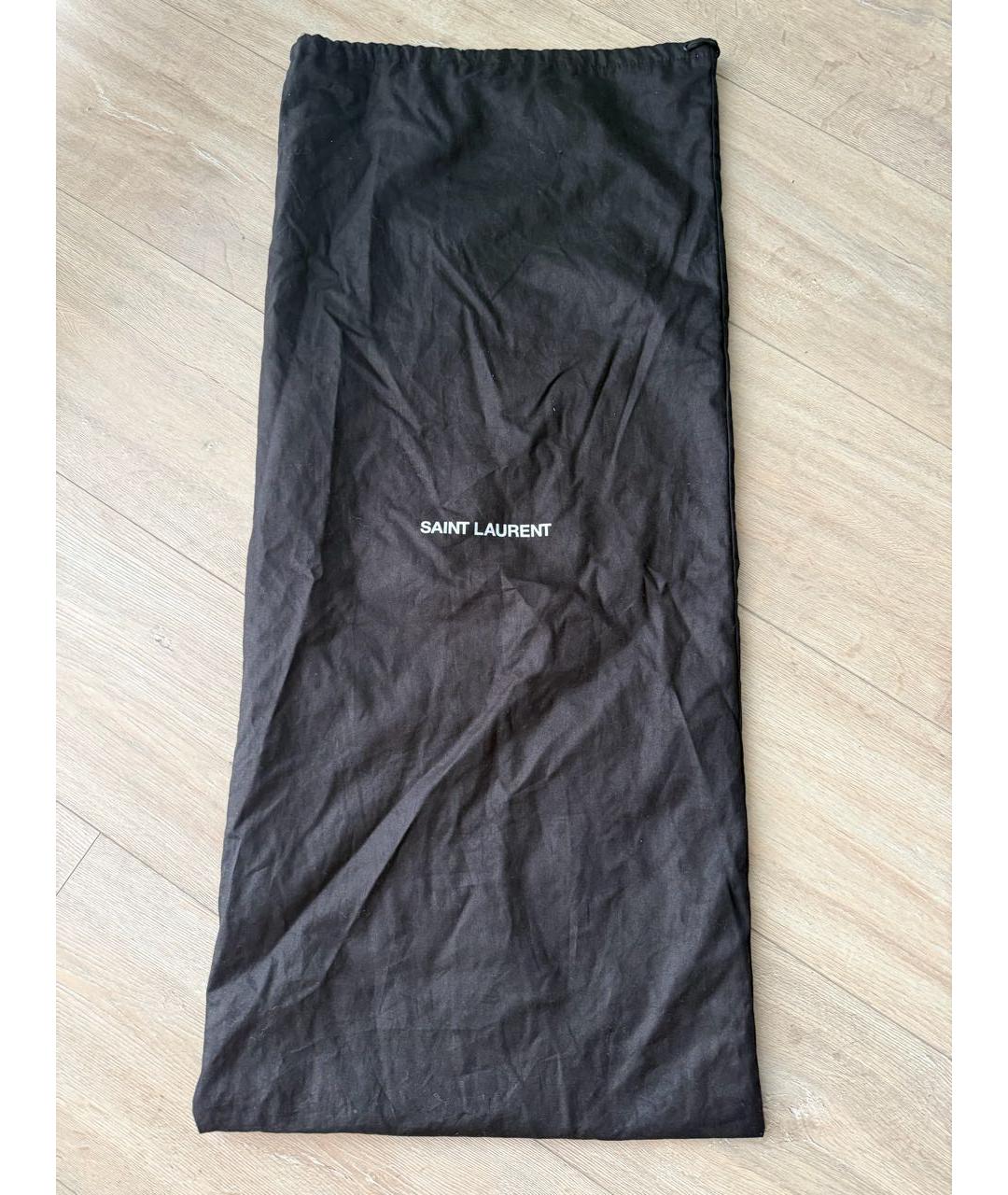 SAINT LAURENT Черные ботфорты, фото 8