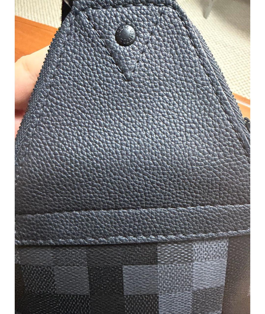 LOUIS VUITTON Серая поясная сумка из канвы, фото 6