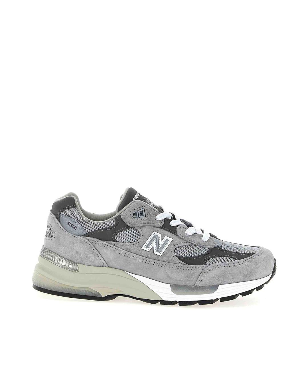 NEW BALANCE Серые замшевые низкие кроссовки / кеды, фото 1