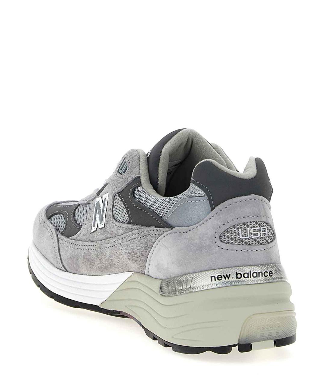 NEW BALANCE Серые замшевые низкие кроссовки / кеды, фото 3