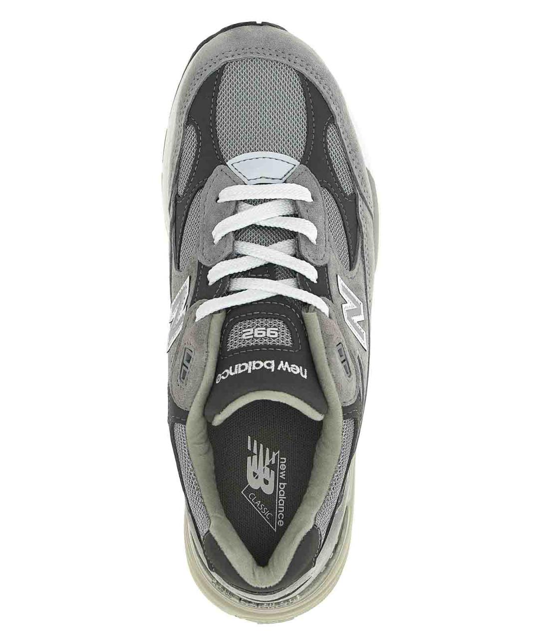NEW BALANCE Серые замшевые низкие кроссовки / кеды, фото 4