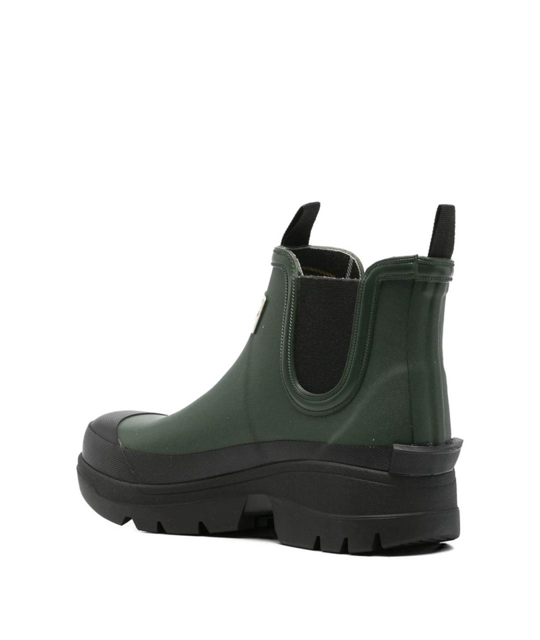 BARBOUR Зеленые резиновые ботинки, фото 2