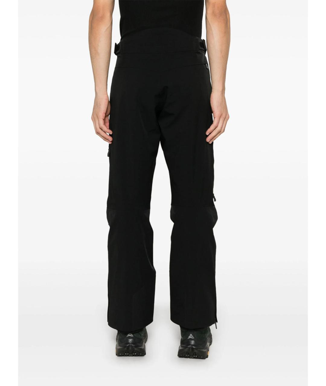 MONCLER GRENOBLE Черные полиамидовые повседневные брюки, фото 4