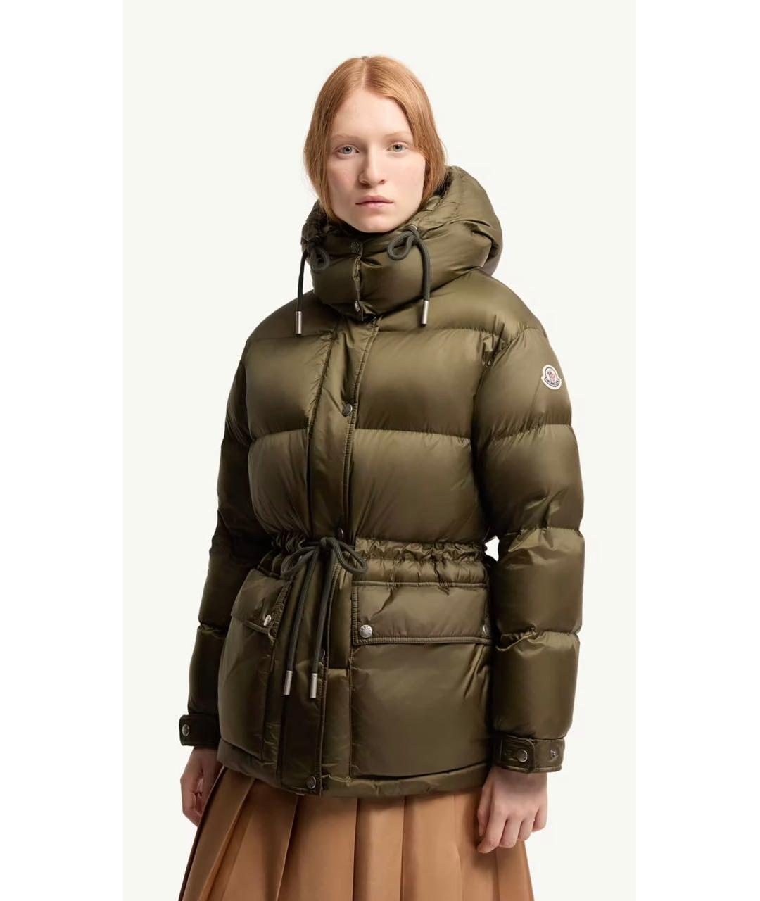 MONCLER Хаки куртка, фото 4