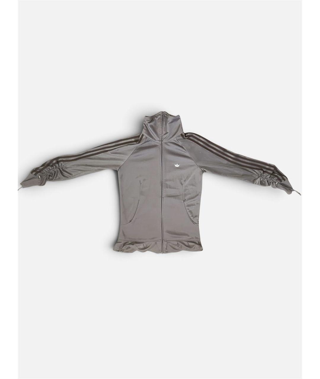 ADIDAS Серая полиэстеровая спортивная куртка, фото 3