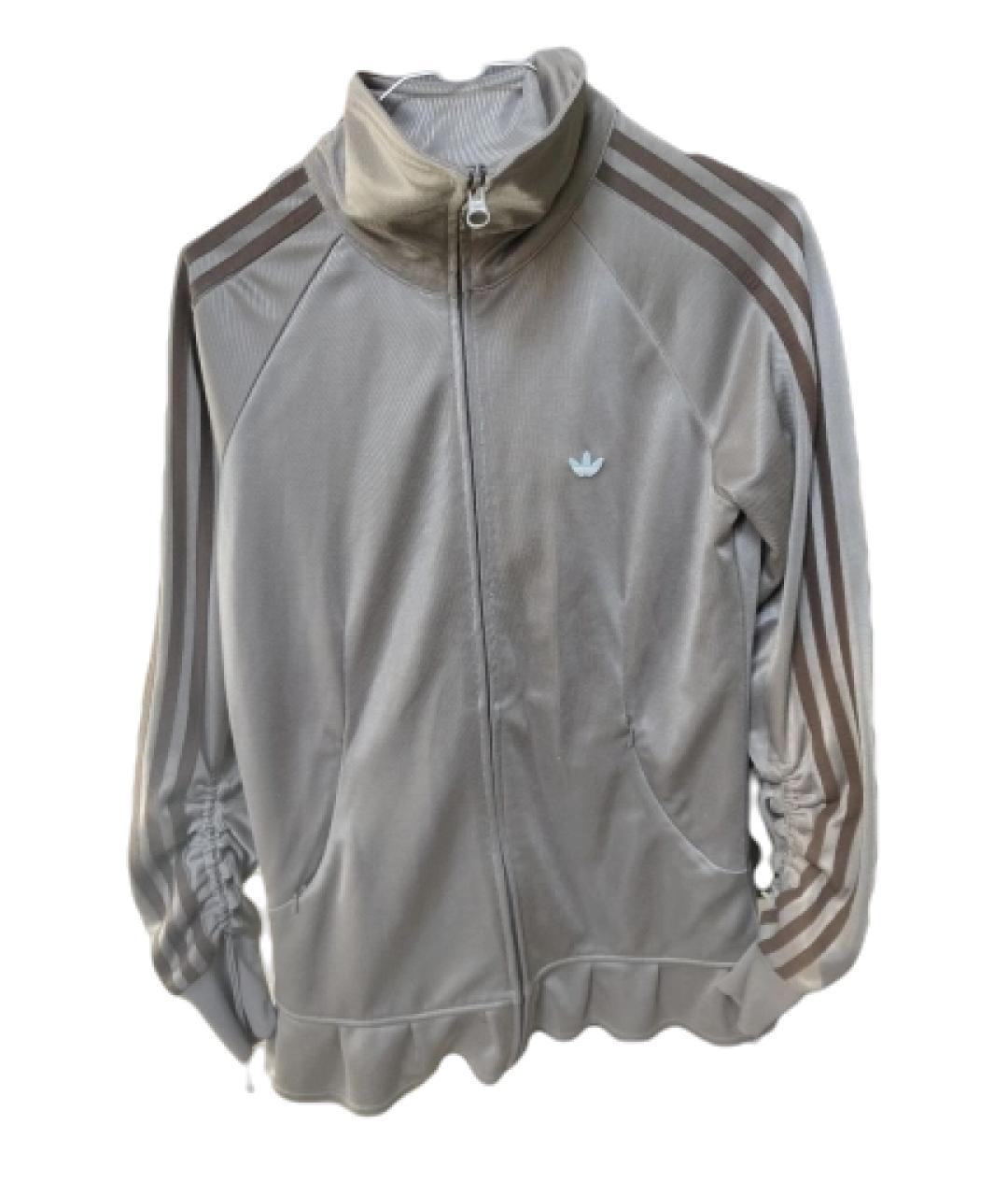 ADIDAS Серая полиэстеровая спортивная куртка, фото 1