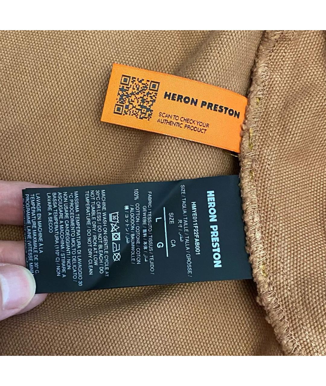 HERON PRESTON Коричневая хлопковая куртка, фото 4