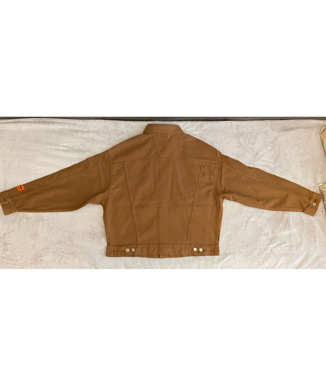 HERON PRESTON Коричневая хлопковая куртка, фото 3